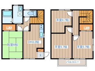 ニューシティ東塩釜の物件間取画像